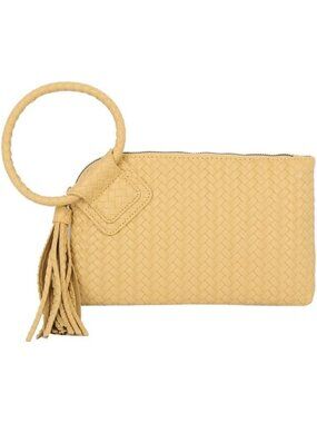 Women's Amber Leather Formal Purse Wristlet Wallet Casual Evening Handbag